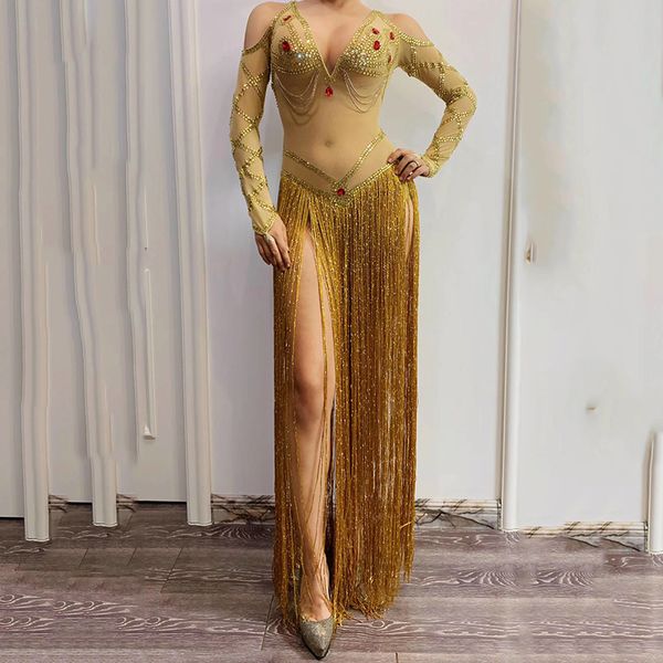 gold red rhinestones long fringe transparent mesh bodysuit bar ds dance clothes women's birthday celebrate outfit dwy3260, Black;red
gold red rhinestones long fringe transparent mesh bodysuit bar ds dance clothes women's birthday celebrate outfit dwy3260, Black;red