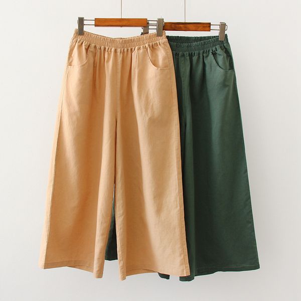 2019 summer new style versatile solid color elastic waist flax high-waisted slimming casual loose pants women's pants, Black;white
2019 summer new style versatile solid color elastic waist flax high-waisted slimming casual loose pants women's pants, Black;white