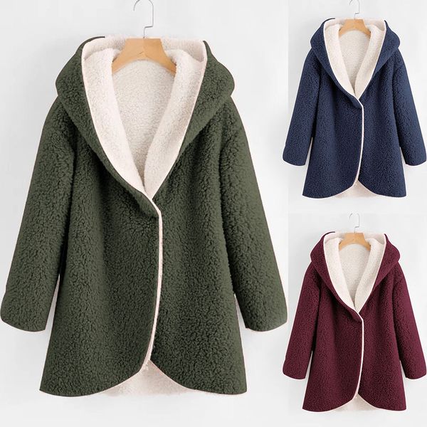 women's wool & blends cashmere coat casual jackets winter curved hem long line faux fur sherpa fleece hoodie for women, Black
women's wool & blends cashmere coat casual jackets winter curved hem long line faux fur sherpa fleece hoodie for women, Black