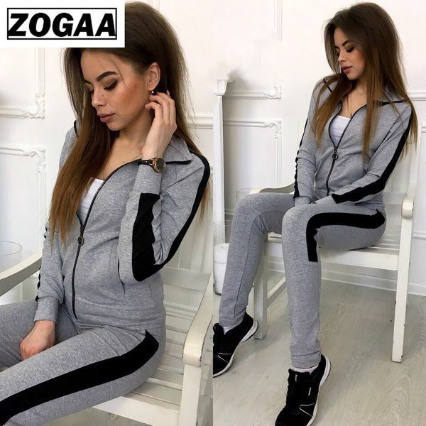 zogaa 2018 new women outfits two piece set and pants sportswear tracksuit women's sweatsuit fashion clothing sets clothes, White
zogaa 2018 new women outfits two piece set and pants sportswear tracksuit women's sweatsuit fashion clothing sets clothes, White