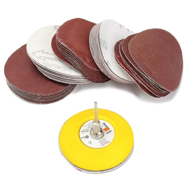 75mm) loop hook sanding pad shank + 60pcs flocking sand paper kit 
75mm) loop hook sanding pad shank + 60pcs flocking sand paper kit