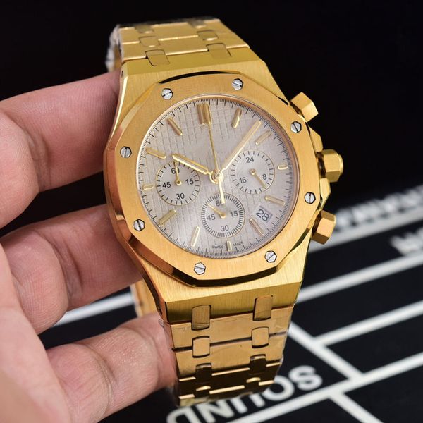 mens watch quartz electronic chronograph movement stainless steel bracelet tempered glass mirror 904 stainless steel case 45mm 11mm x523, Slivery;brown
mens watch quartz electronic chronograph movement stainless steel bracelet tempered glass mirror 904 stainless steel case 45mm 11mm x523, Slivery;brown