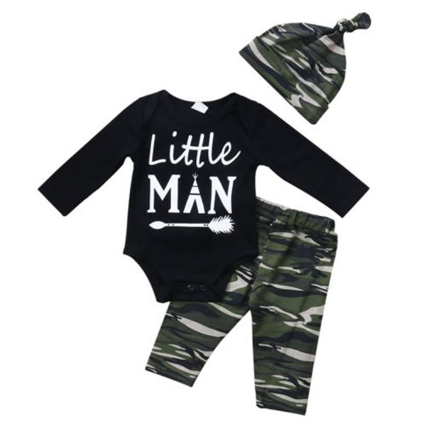baby boy clothes newborn baby boys romper long camo pants legging outfits set clothes new size 0-24m, Pink;blue
baby boy clothes newborn baby boys romper long camo pants legging outfits set clothes new size 0-24m, Pink;blue