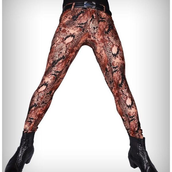 charm fashion men snake metrosexual pu leather pants legging slim pants long skinny casual pencil trousers, Black
charm fashion men snake metrosexual pu leather pants legging slim pants long skinny casual pencil trousers, Black