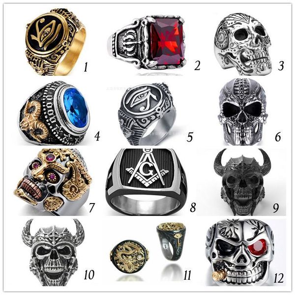 vintage gothic skull rings men fashion hiphop turkish male punk rings skeleton steampunk jewelry bague homme gifts size 7-14, Silver
vintage gothic skull rings men fashion hiphop turkish male punk rings skeleton steampunk jewelry bague homme gifts size 7-14, Silver