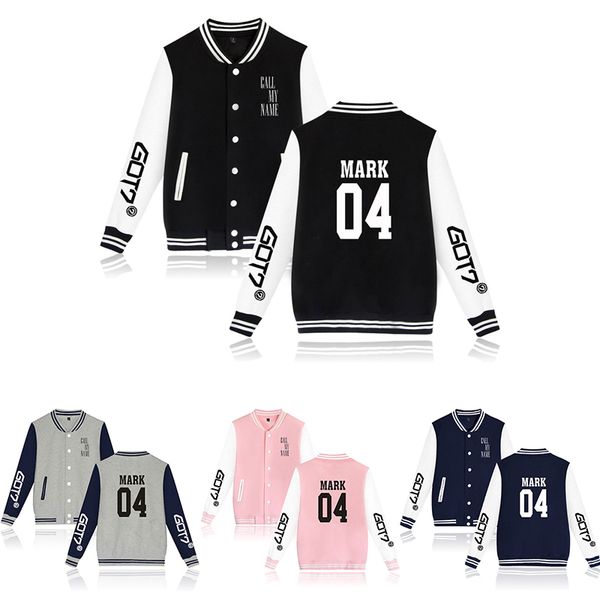 mark 04 got7 kpop baseball jacket coat fashion men women hoodie sweatshirts harajuku long sleeve sport male hoodies jackets, Black;brown
mark 04 got7 kpop baseball jacket coat fashion men women hoodie sweatshirts harajuku long sleeve sport male hoodies jackets, Black;brown