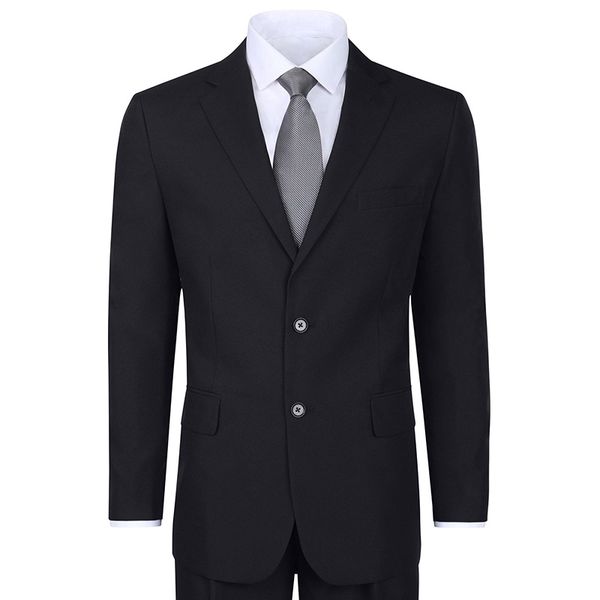 two piece black formal men suits for wedding wear notched lapel classic style business party groom tuxedos jacket pants, Black;gray
two piece black formal men suits for wedding wear notched lapel classic style business party groom tuxedos jacket pants, Black;gray