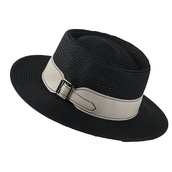 2020 new women's sun hat female summer belt buckle flat straw hat summer visor caps ladies sun beach hats, Blue;gray
2020 new women's sun hat female summer belt buckle flat straw hat summer visor caps ladies sun beach hats, Blue;gray