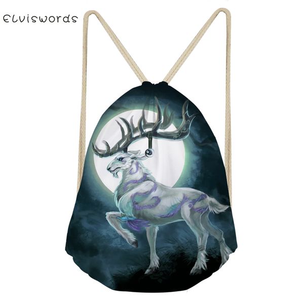 elviswords женщин путешествия drawstring рюкзак moon deer pattern пляжная обувь карманный kawaii животных печать девушки мини организатор су
elviswords женщин путешествия drawstring рюкзак moon deer pattern пляжная обувь карманный kawaii животных печать девушки мини организатор су