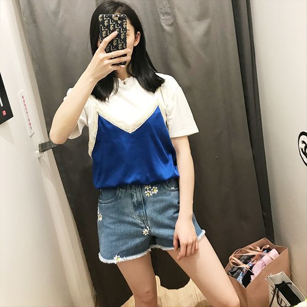 king super fire 2020 summer t-shirt clothing lace clothing clothes fake two-piece lace straps stitching navel short t-shirt female, White
king super fire 2020 summer t-shirt clothing lace clothing clothes fake two-piece lace straps stitching navel short t-shirt female, White