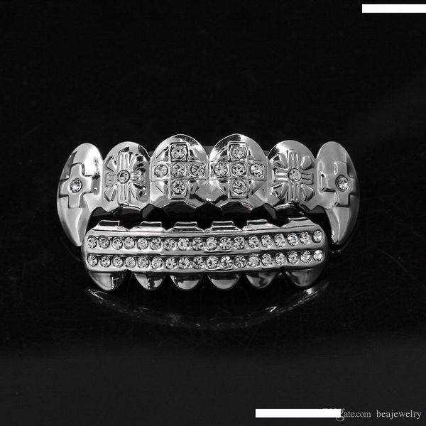 real gold plated cz rhinestone hip hop зубья mouth grillz caps top bottom grill set вампирские зубы партии подарка, Black
real gold plated cz rhinestone hip hop зубья mouth grillz caps top bottom grill set вампирские зубы партии подарка, Black