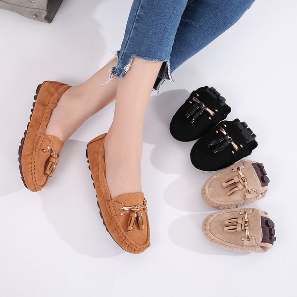 2019 women eggs roll ballet flats soft leather fringe flats plus size 35-42 female mocassin casual shoes zapatos mujer ygh-11, Black
2019 women eggs roll ballet flats soft leather fringe flats plus size 35-42 female mocassin casual shoes zapatos mujer ygh-11, Black