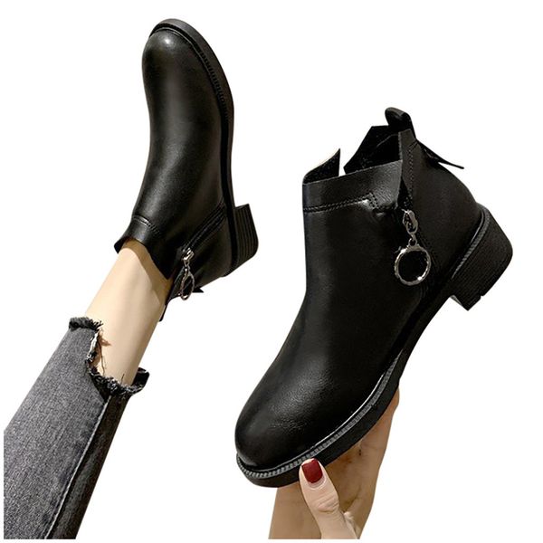 sagace boots women pu leather women ankle boots original female short casual shoes british style winter spring boot 1205, Black
sagace boots women pu leather women ankle boots original female short casual shoes british style winter spring boot 1205, Black