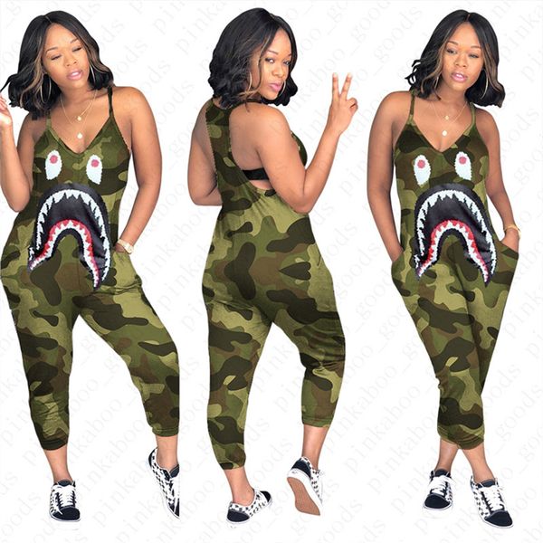 s-3xl женщины конструктора camo цвет подтяжка комбинезон акула рот печать цельных штаны мода sexy v-образный вырез ромперы тонких обрезанные, White
s-3xl женщины конструктора camo цвет подтяжка комбинезон акула рот печать цельных штаны мода sexy v-образный вырез ромперы тонких обрезанные, White