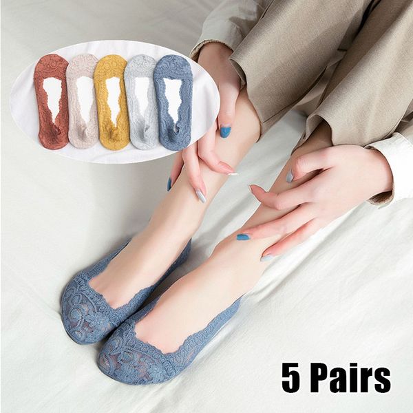 5 pair women color lace boat socks silicone flexible invisible shallow socks low cut non slip popular for summer 2019, Black;white
5 pair women color lace boat socks silicone flexible invisible shallow socks low cut non slip popular for summer 2019, Black;white