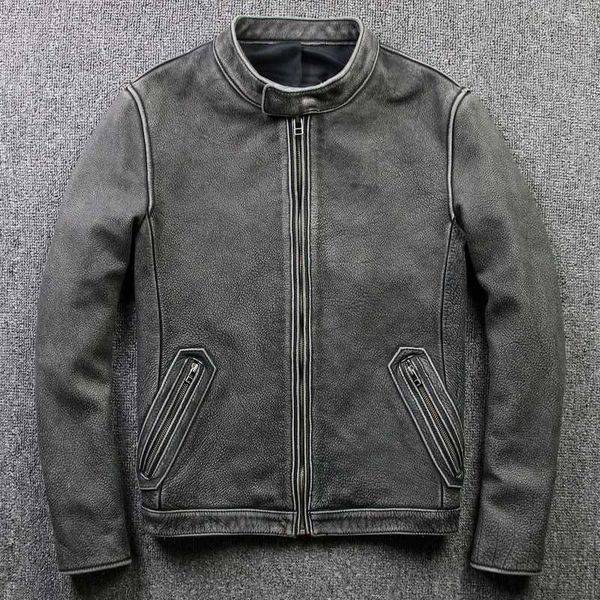 zvaqs men's genuine leather jacket autumn winter men's jacket real sheepskin coat man moto biker vintage cow leather jackets 805, Black
zvaqs men's genuine leather jacket autumn winter men's jacket real sheepskin coat man moto biker vintage cow leather jackets 805, Black