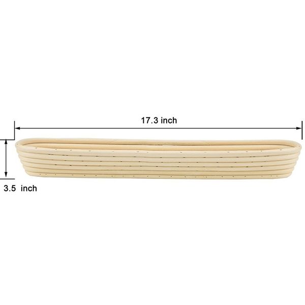 2 шт 17 дюймов багет banneton корзинки brotform хлеб расстойки корзина натуральный rattan cane handmade linen liner ткань для хранения
2 шт 17 дюймов багет banneton корзинки brotform хлеб расстойки корзина натуральный rattan cane handmade linen liner ткань для хранения