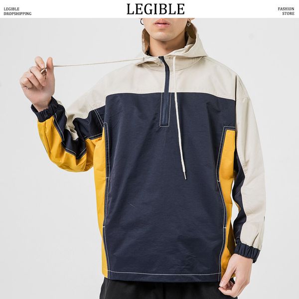2019 hip hop autumn jackets men windbreaker patchwork spring loose casual jacket male coats zipper tracksuit streetwear 4xl 5xl, Black;brown
2019 hip hop autumn jackets men windbreaker patchwork spring loose casual jacket male coats zipper tracksuit streetwear 4xl 5xl, Black;brown
