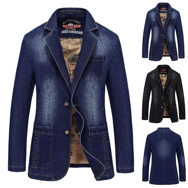 new trend men's button casual suit comfortable fashion cotton denim casual chamarras para hombre men's jacket coat, Black;brown
new trend men's button casual suit comfortable fashion cotton denim casual chamarras para hombre men's jacket coat, Black;brown