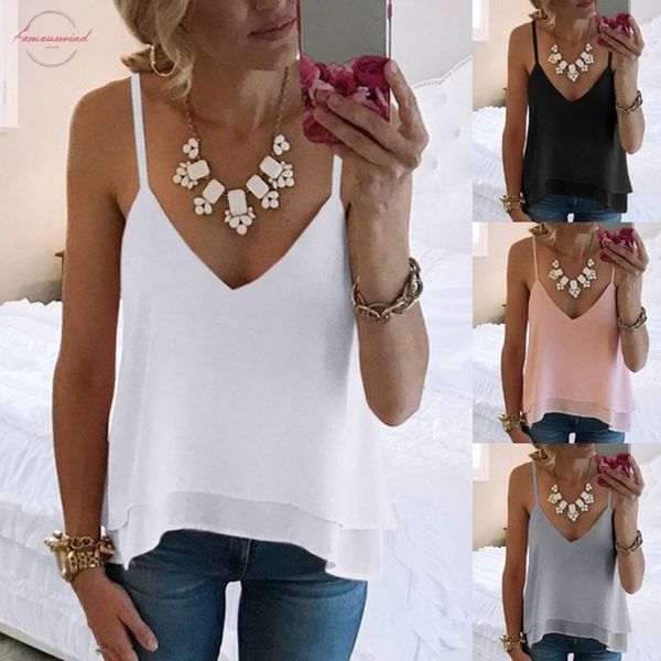 womens sleeveless solid color v neck camisole female hollow out summer ladies causal shirt straps chiffon debardeur femme sexy, White
womens sleeveless solid color v neck camisole female hollow out summer ladies causal shirt straps chiffon debardeur femme sexy, White