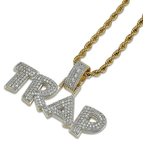 new fashion hiphop necklace jewelry gold color full cz trap pendant necklace with rope chain nice gift for boy friend, Silver
new fashion hiphop necklace jewelry gold color full cz trap pendant necklace with rope chain nice gift for boy friend, Silver