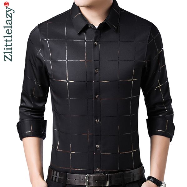 men's casual shirts 2021 brand winter warm thick luxury slim fit plaid men shirt streetwear social dress mens fashions jersey 02104, White;black
men's casual shirts 2021 brand winter warm thick luxury slim fit plaid men shirt streetwear social dress mens fashions jersey 02104, White;black