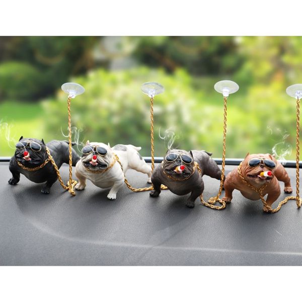 2pack bully dog car decoration simulation ornament with gold chain resin figurines
2pack bully dog car decoration simulation ornament with gold chain resin figurines