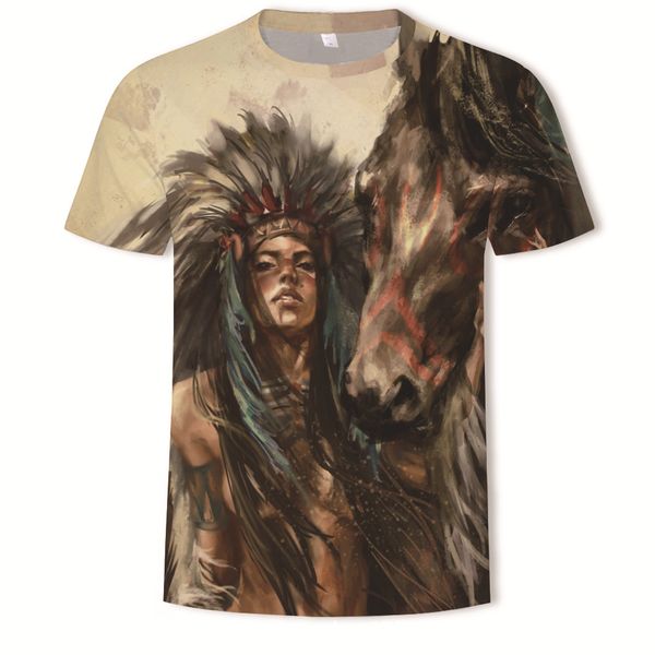 mens designer indian 3d digital printing round collar short sleeve t-shirt, White;black
mens designer indian 3d digital printing round collar short sleeve t-shirt, White;black