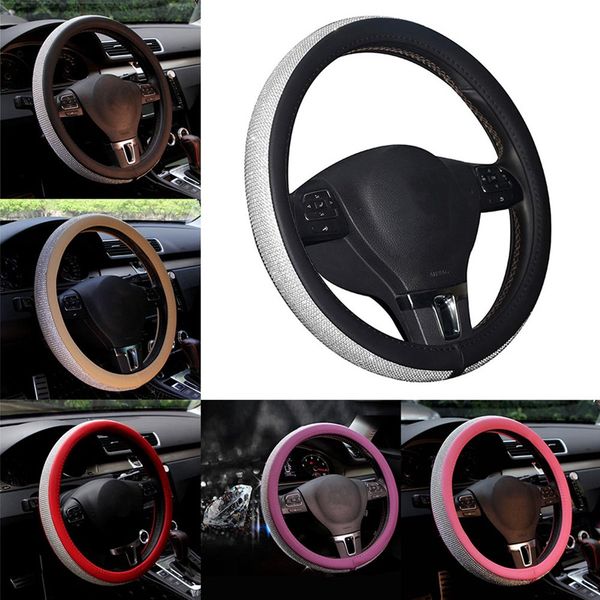 crystal rhinestone car leather steering wheel covers cap steering-wheel cover auto car interior accessories for women girls
crystal rhinestone car leather steering wheel covers cap steering-wheel cover auto car interior accessories for women girls