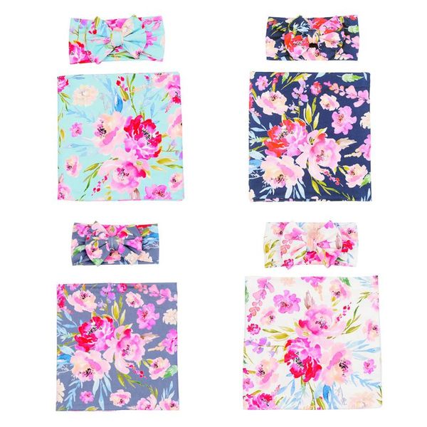 2pcs little kids floral printed wrapped blanket towel bow-knot headband for baby new
2pcs little kids floral printed wrapped blanket towel bow-knot headband for baby new