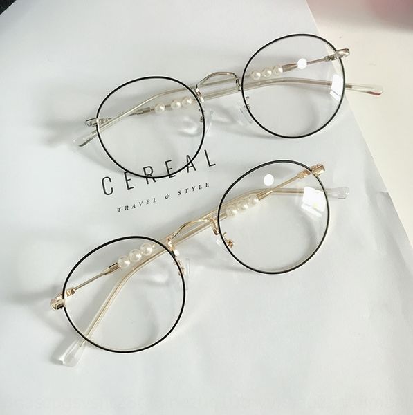sweet and lovely pearl leg plain women's ultra myopia light metal thin round glasses frame myopia glasses frame, Silver
sweet and lovely pearl leg plain women's ultra myopia light metal thin round glasses frame myopia glasses frame, Silver