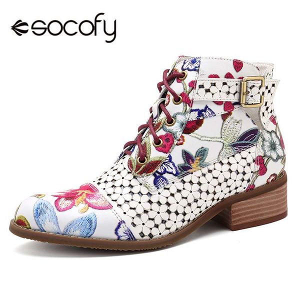 socofy retro bohemian women boots printed genuine leather ankle boots vintage motorcycle booties ladies shoes woman 2019 new, Black
socofy retro bohemian women boots printed genuine leather ankle boots vintage motorcycle booties ladies shoes woman 2019 new, Black