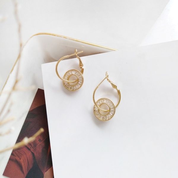 korean simple creative geometric round shape dangle earrings fashion girl women trendy beautiful metal texture accessories, Silver
korean simple creative geometric round shape dangle earrings fashion girl women trendy beautiful metal texture accessories, Silver