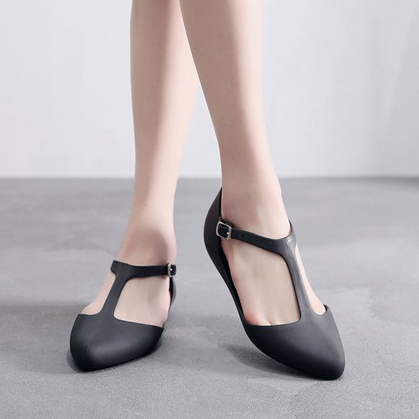 women closed toe summer beach flat t-strap jelly sandals pumps shoes popular, Black
women closed toe summer beach flat t-strap jelly sandals pumps shoes popular, Black