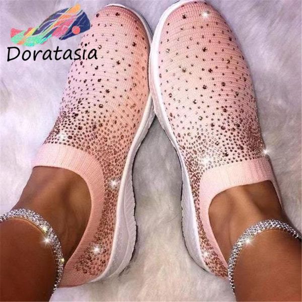 doratasia скольжение на эластичной ткани обувь с низким каблуком лето мокасины женщина моды ins сияющего rhinestone кроссовки, Black
doratasia скольжение на эластичной ткани обувь с низким каблуком лето мокасины женщина моды ins сияющего rhinestone кроссовки, Black