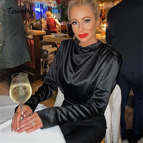 townlike satin folds bodysuit women long sleeve bodycon rompers womens short springjumpsuit overallls 2020, Black;white
townlike satin folds bodysuit women long sleeve bodycon rompers womens short springjumpsuit overallls 2020, Black;white