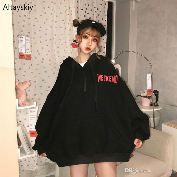 hoodies women letter loose all-match simple pullover pockets womens casual long style korean female outwear chic, Black
hoodies women letter loose all-match simple pullover pockets womens casual long style korean female outwear chic, Black