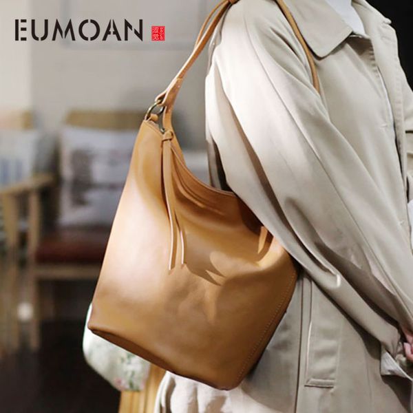 eumoan hand-made leather temperament atmospheric zipper bucket bag, female hundred set large capacity shoulder slant bag
eumoan hand-made leather temperament atmospheric zipper bucket bag, female hundred set large capacity shoulder slant bag