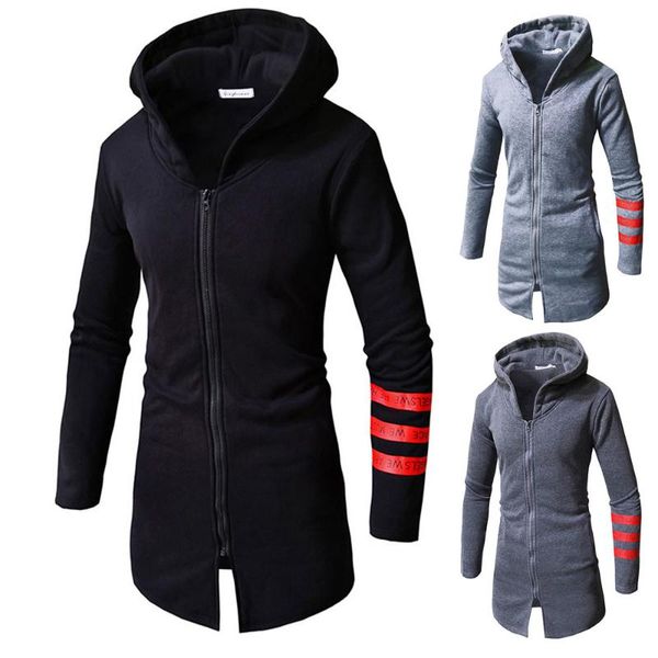 thick long overcoat outwear men's autumn winter casual warm stripe zipper long sleeve blouse jacket coat #0816, Black
thick long overcoat outwear men's autumn winter casual warm stripe zipper long sleeve blouse jacket coat #0816, Black