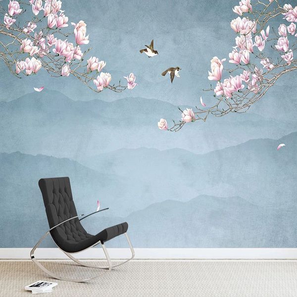 custom 3d wallpaper chinese style magnolia hand painted flowers birds background wall painting murals living room study frescoes
custom 3d wallpaper chinese style magnolia hand painted flowers birds background wall painting murals living room study frescoes