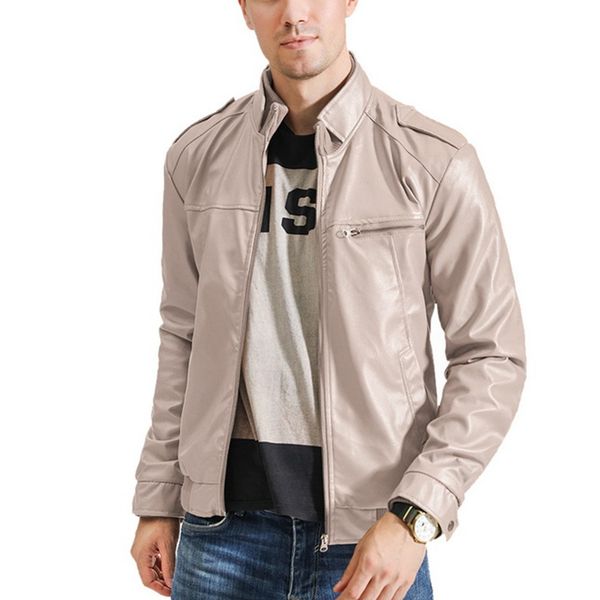 mjartoria new 2019 fashion autumn male leather jacket plus size 3xl black brown mens stand collar coats leather biker jackets
mjartoria new 2019 fashion autumn male leather jacket plus size 3xl black brown mens stand collar coats leather biker jackets