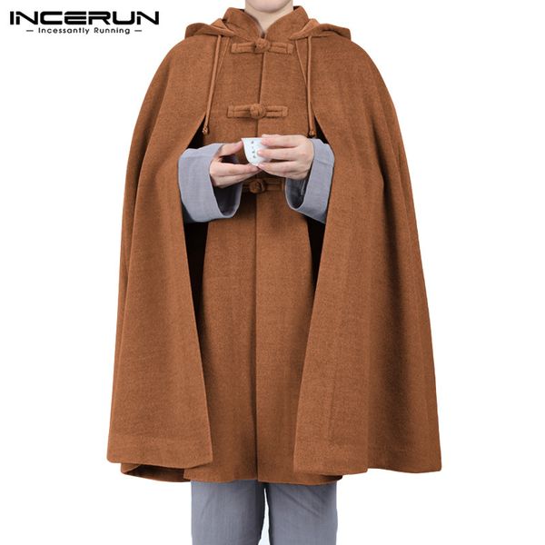 incerun men cloak coats hooded cape solid vintage button loose ponchos retro fleece casual men trench streetwear jackets s-5xl 7, Tan;black
incerun men cloak coats hooded cape solid vintage button loose ponchos retro fleece casual men trench streetwear jackets s-5xl 7, Tan;black