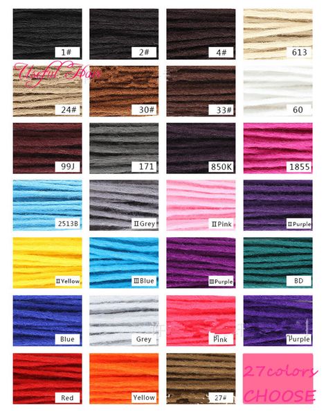 dread lock hair 1 pack 12strands dreadlocks 20inch synthetic braiding hair extensions crochet braids hair white blonde black color
dread lock hair 1 pack 12strands dreadlocks 20inch synthetic braiding hair extensions crochet braids hair white blonde black color