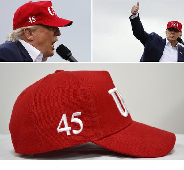 

Бесплатный DHL США 45-й президент 45 бейсболка 8 Цвет Дональд Трамп шляпа сделать Америку большой снова шляпы вышивка шапки регулируемый Snapback M202F