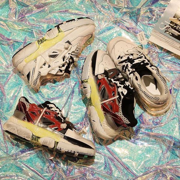2019 street runway sneakers do old leather dirty platform sneakers genuine leather casual novelty brand design lovers shoes l14, Black
2019 street runway sneakers do old leather dirty platform sneakers genuine leather casual novelty brand design lovers shoes l14, Black