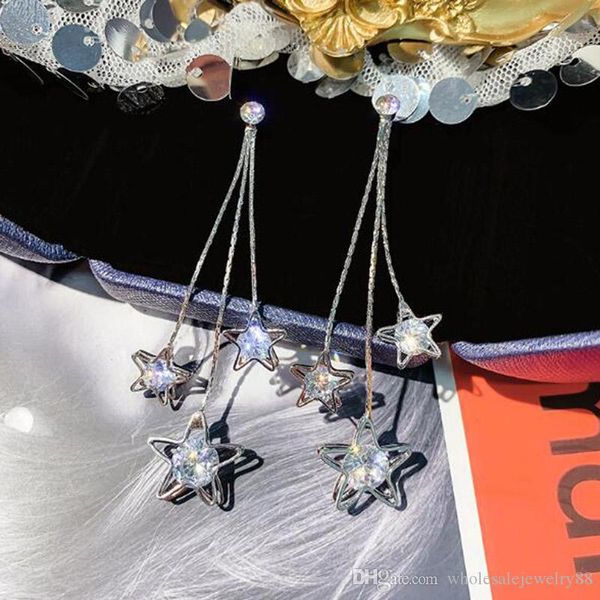 wholesale korea star tassel dangle drop earrings bling bling crystal eardrop 925 silver needle earrings women girl party jewelry accessory, Gray
wholesale korea star tassel dangle drop earrings bling bling crystal eardrop 925 silver needle earrings women girl party jewelry accessory, Gray