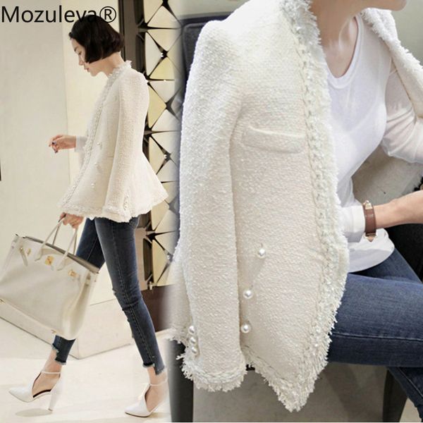 mozuleva 2019 brand lady winter pearls tassels woolen jacket coat women vintage casaco femme warm tweed jacket elegant overcoat, Black;brown
mozuleva 2019 brand lady winter pearls tassels woolen jacket coat women vintage casaco femme warm tweed jacket elegant overcoat, Black;brown