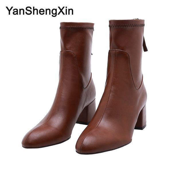 yanshengxin shoes woman boots internet celebrity mid-calf boots pointed toe women shoes autumn winter ladies booties, Black
yanshengxin shoes woman boots internet celebrity mid-calf boots pointed toe women shoes autumn winter ladies booties, Black