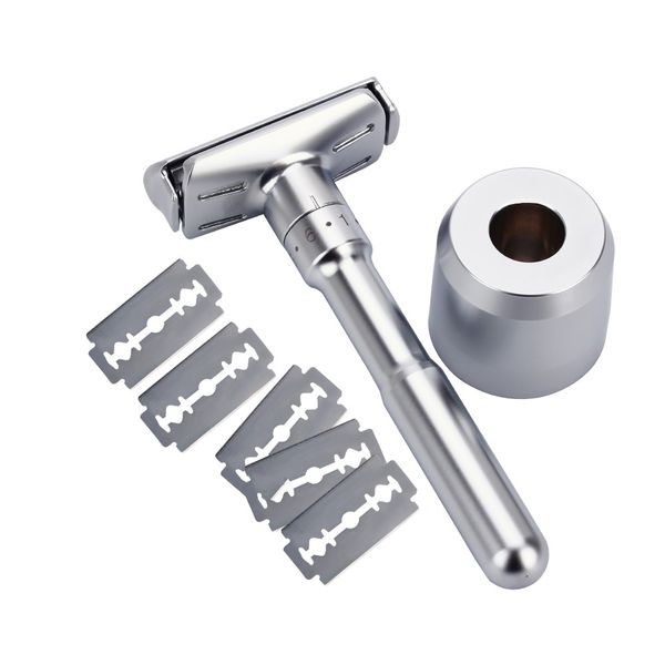 razor mens adjustable shaving double edge classic safety razor blade exposure six levels 1 handle 10 blades and 1 holder
razor mens adjustable shaving double edge classic safety razor blade exposure six levels 1 handle 10 blades and 1 holder