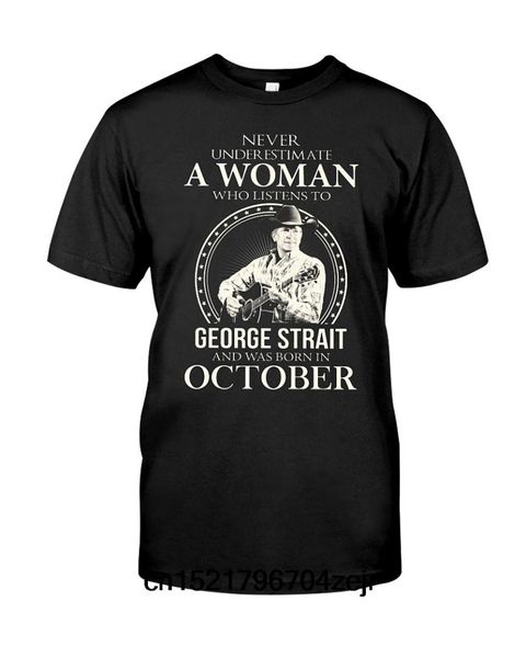 men t shirt october woman listens to george strait funny t-shirt novelty tshirt women, White;black
men t shirt october woman listens to george strait funny t-shirt novelty tshirt women, White;black